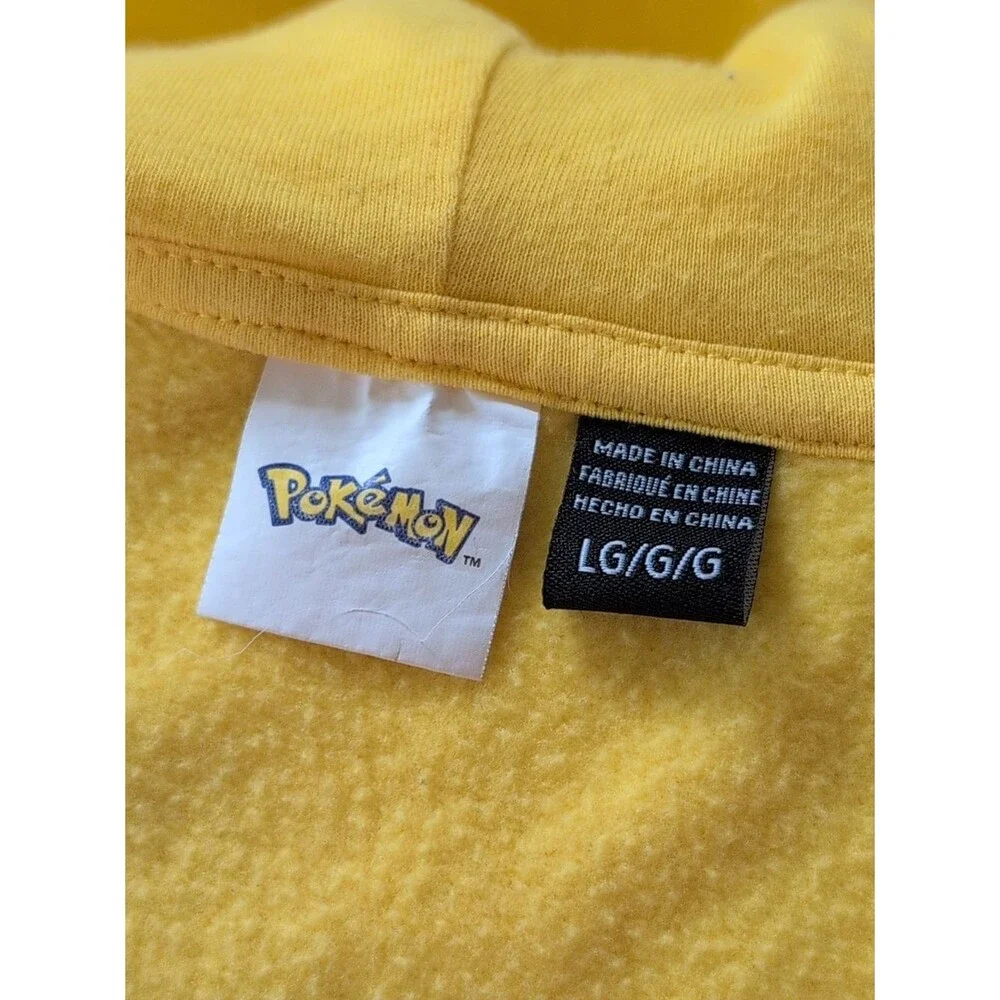 Pokemon Yellow Pikachu Hooded Zip Jacket with Ear Details